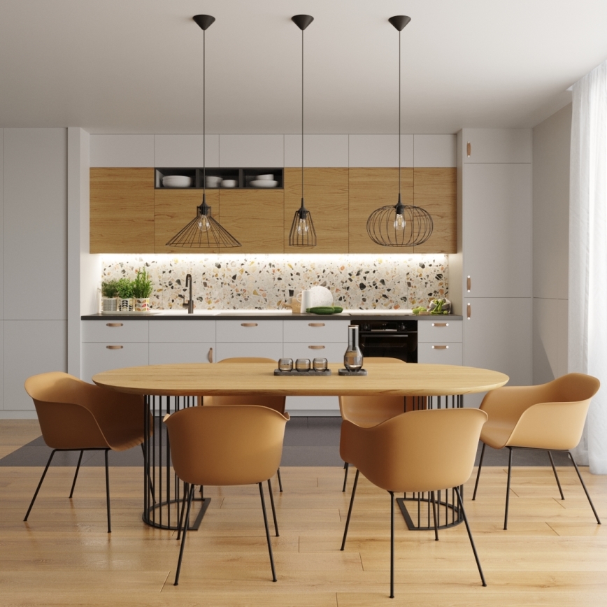 Lámpara colgante EDA 1xE27/15W/230V negro
