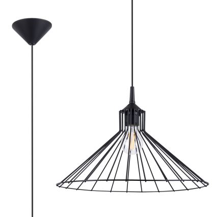 Lámpara colgante EDA 1xE27/15W/230V negro