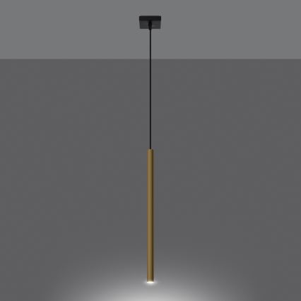 Lámpara colgante PASTELO 1xG9/8W/230V dorado