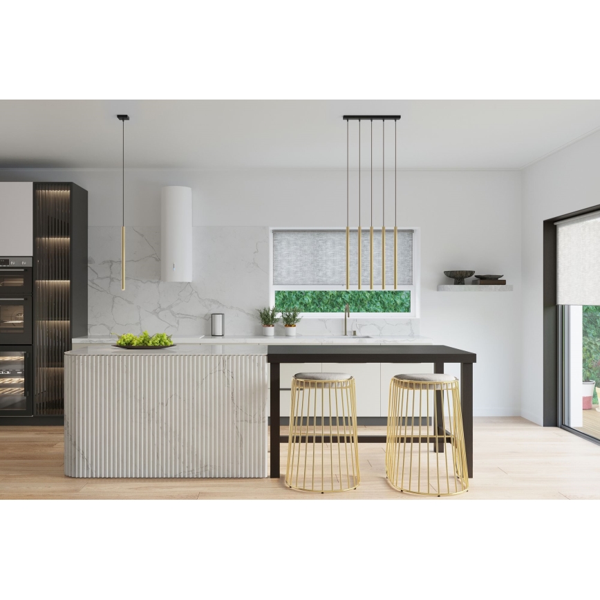 Lámpara colgante PASTELO 1xG9/8W/230V dorado