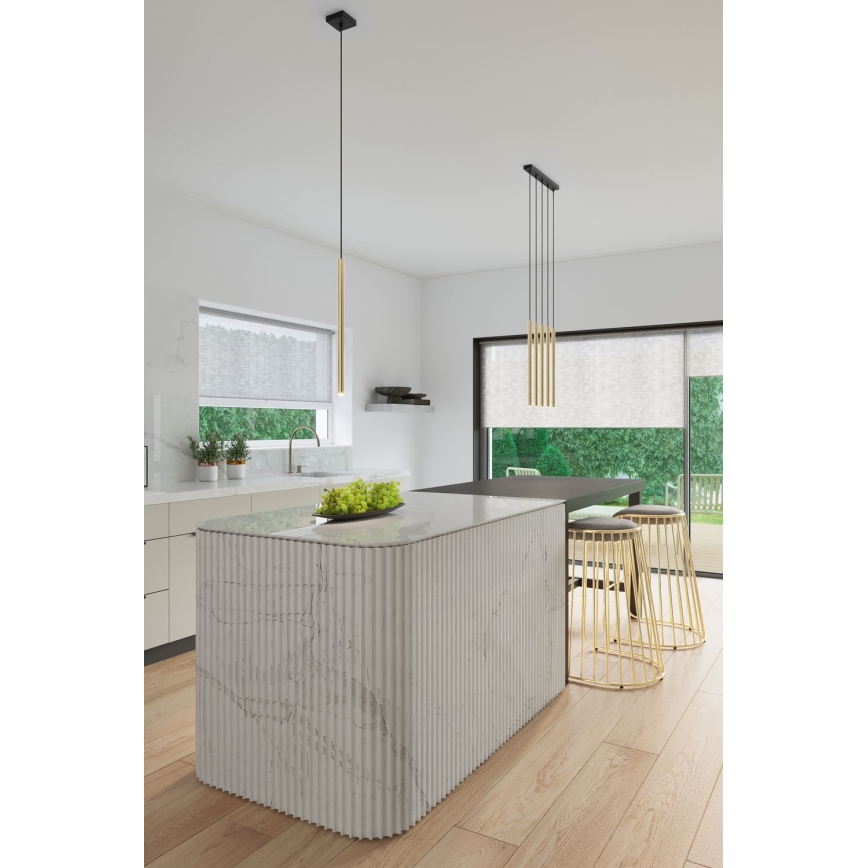 Lámpara colgante PASTELO 1xG9/8W/230V dorado