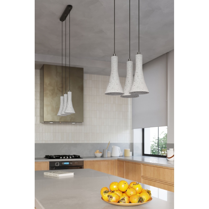 Lámpara colgante REA 2xE14/12W/230V concreto