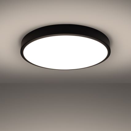 Lámpara de techo LED ONYX LED/48W/230V Ø 60 cm negra
