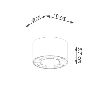 Foco LED DIO LED/10W/230V blanco