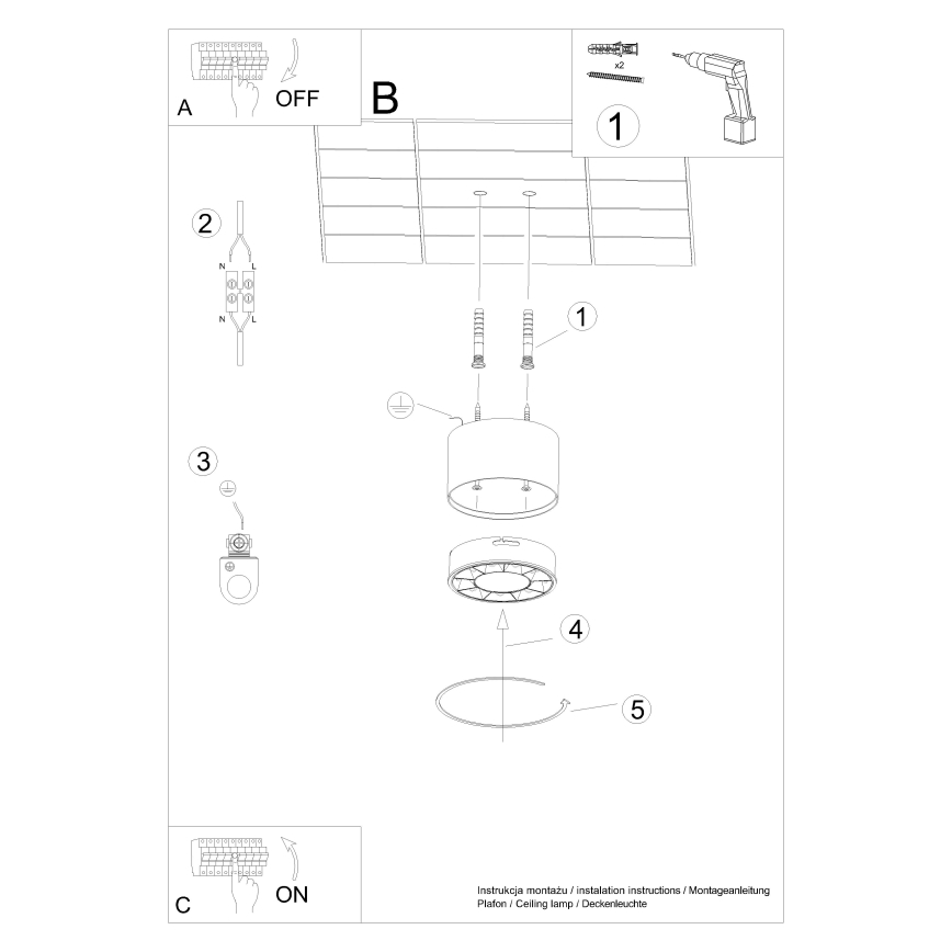 Foco LED DIO LED/10W/230V blanco