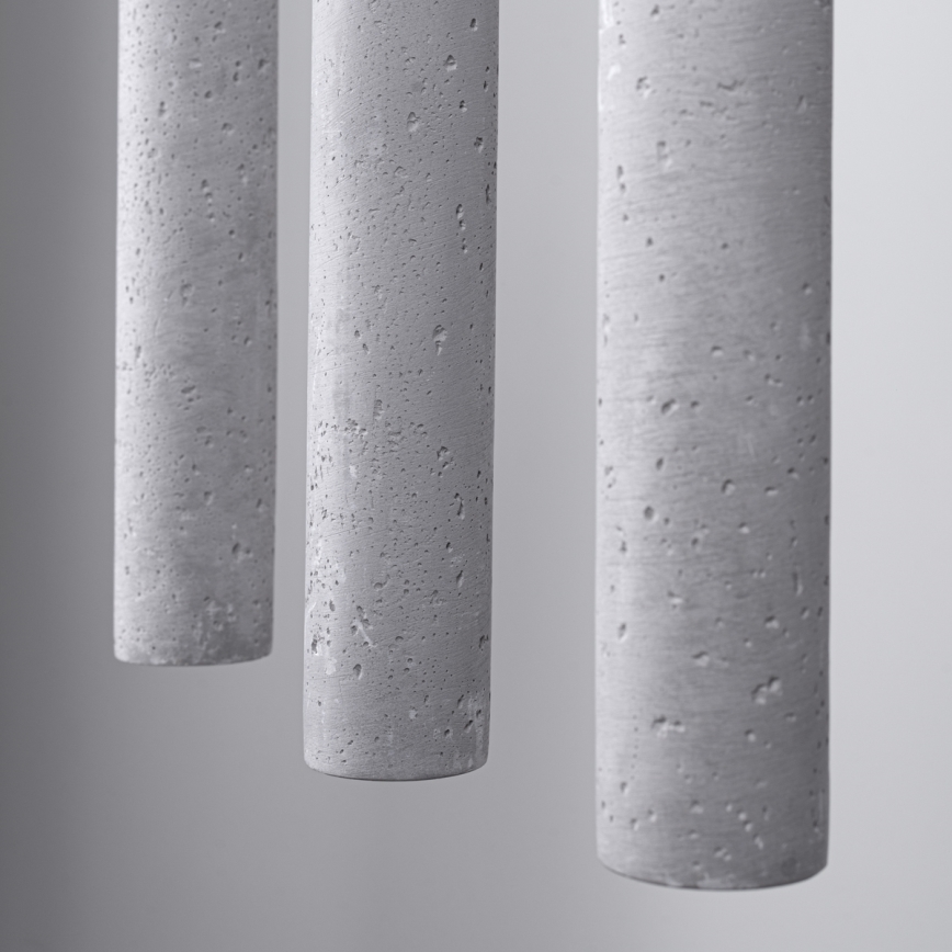 Lámpara colgante PASTELO 3xG9/8W/230V concreto