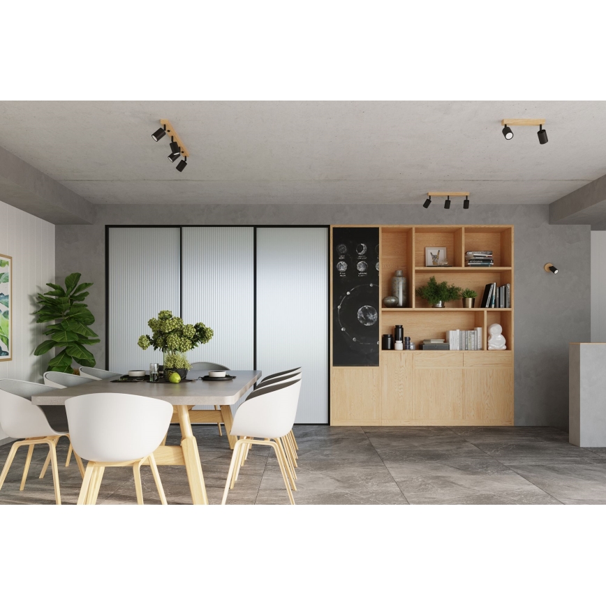 Foco de pared VERDO 1xGU10/10W/230V negro