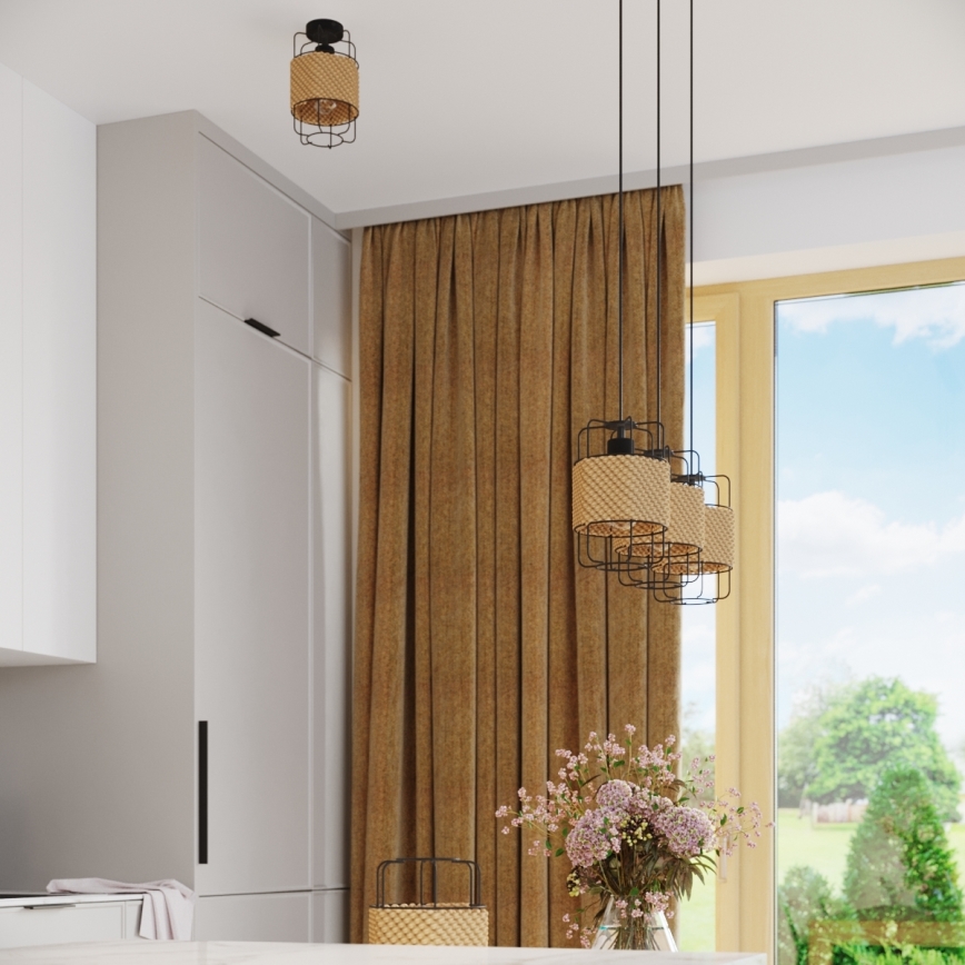 Lámpara colgante GIZUR 3xE27/15W/230V
