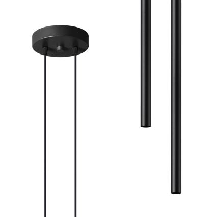 Lámpara colgante PASTELO 2xG9/8W/230V negro