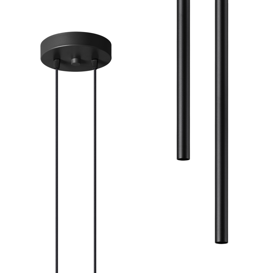 Lámpara colgante PASTELO 2xG9/8W/230V negro