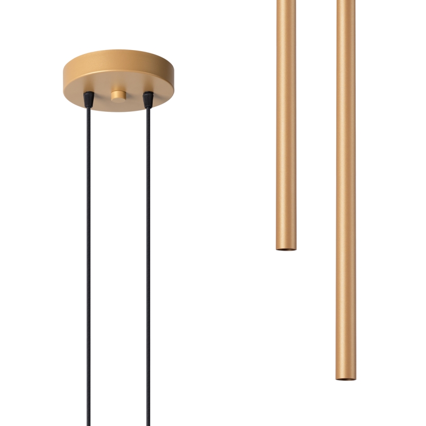 Lámpara colgante PASTELO 2xG9/8W/230V dorado