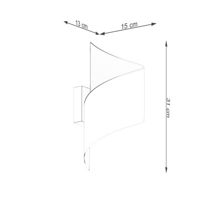 Aplique TALASSA 1xG9/8W/230V blanco