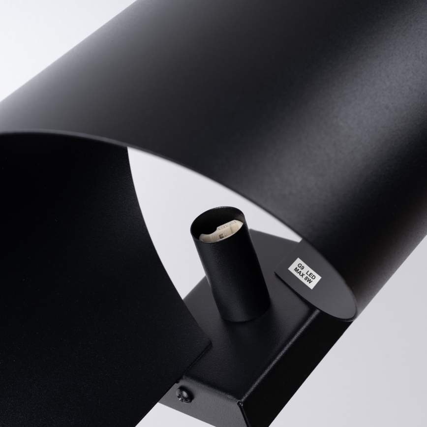 Aplique TALASSA 1xG9/8W/230V negro
