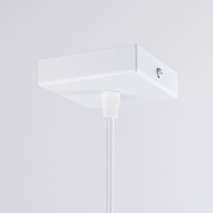 Lámpara colgante ARIES 1xE27/15W/230V haya/blanco