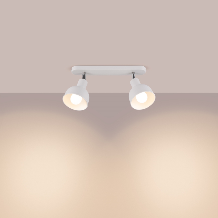 Foco ELBA 2xE27/15W/230V blanco