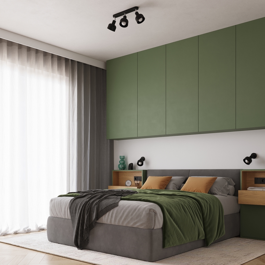 Foco de pared ELBA 1xE27/15W/230V negro