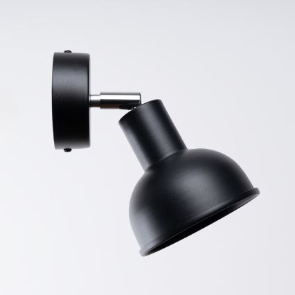 Foco de pared ELBA 1xE27/15W/230V negro