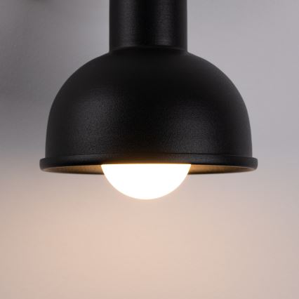 Foco de pared ELBA 1xE27/15W/230V negro