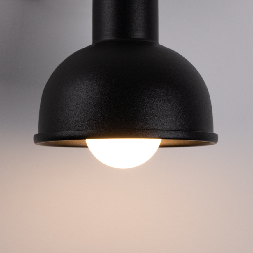 Foco de pared ELBA 1xE27/15W/230V negro