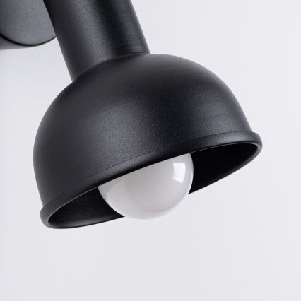 Foco de pared ELBA 1xE27/15W/230V negro