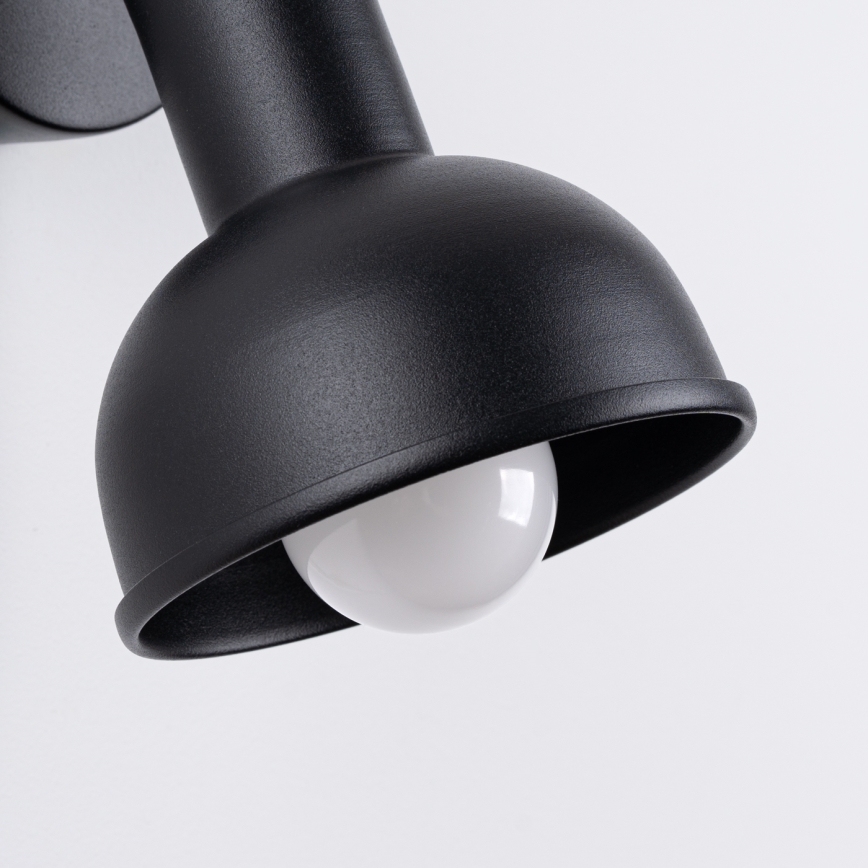 Foco de pared ELBA 1xE27/15W/230V negro