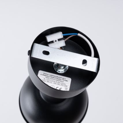 Foco de pared ELBA 1xE27/15W/230V negro