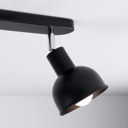 Foco ELBA 2xE27/15W/230V negro