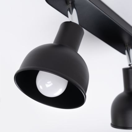 Foco ELBA 2xE27/15W/230V negro