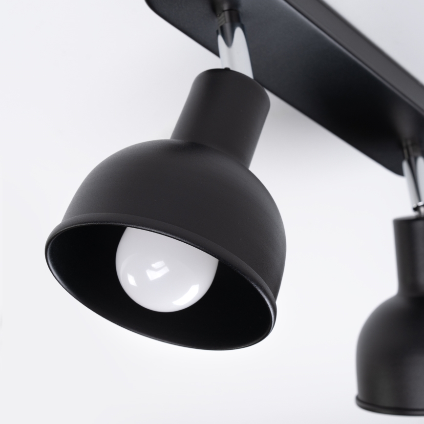 Foco ELBA 2xE27/15W/230V negro