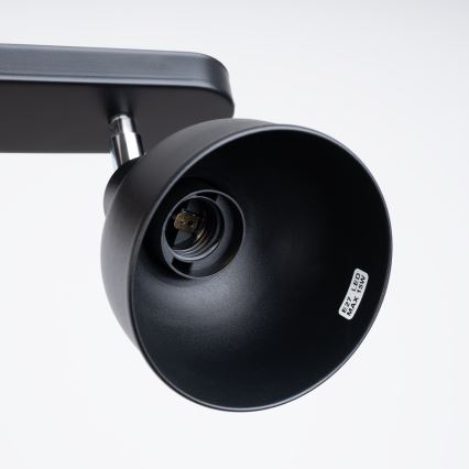 Foco ELBA 2xE27/15W/230V negro