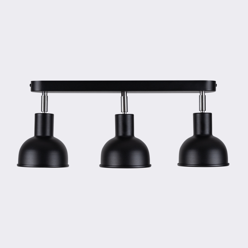 Foco ELBA 3xE27/15W/230V negro