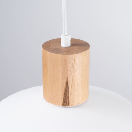 Lámpara colgante FANO 1xE27/15W/230V diá. 34 cm blanco