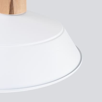 Lámpara colgante FANO 1xE27/15W/230V diá. 34 cm blanco