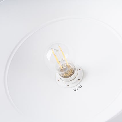 Lámpara colgante FANO 1xE27/15W/230V diá. 34 cm blanco