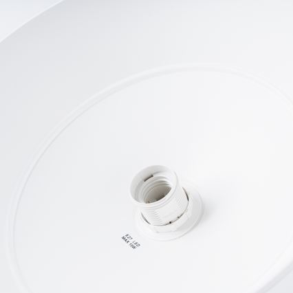 Lámpara colgante FANO 1xE27/15W/230V diá. 34 cm blanco