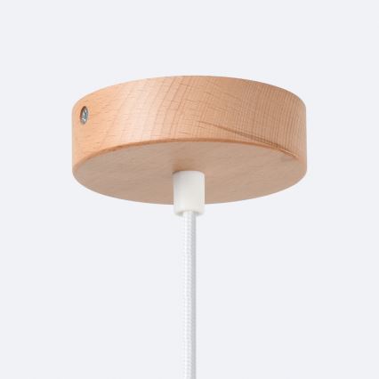 Lámpara colgante FANO 1xE27/15W/230V diá. 34 cm blanco