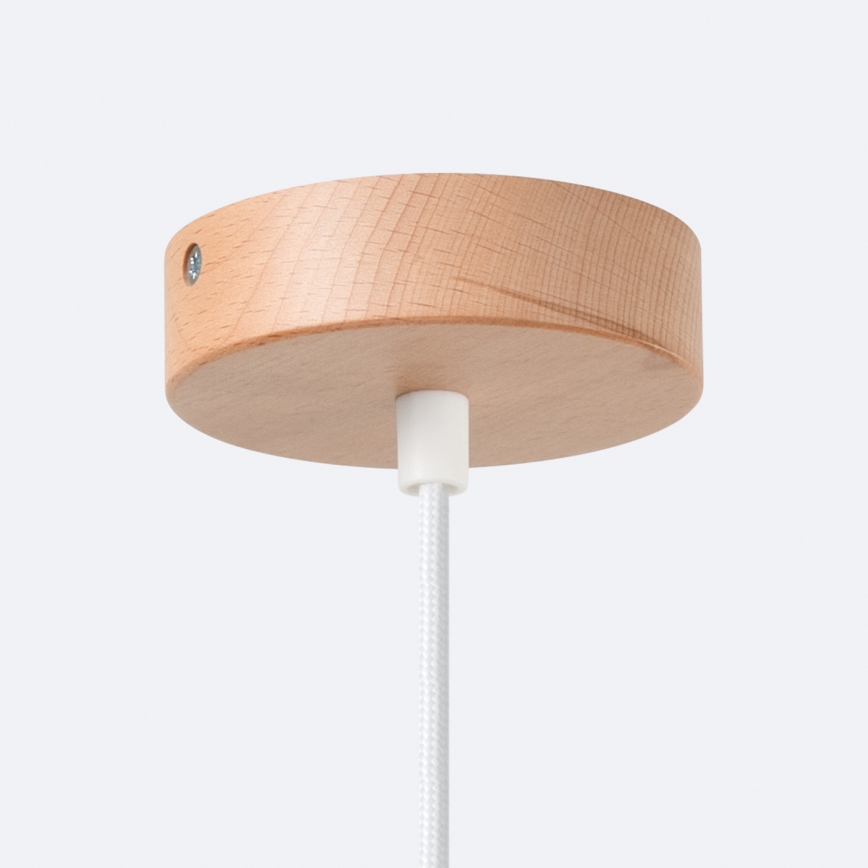 Lámpara colgante FANO 1xE27/15W/230V diá. 34 cm blanco