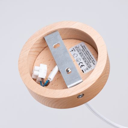 Lámpara colgante FANO 1xE27/15W/230V diá. 34 cm blanco