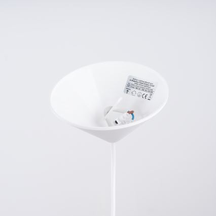 Lámpara colgante GINA 1xE27/15W/230V diá. 38 cm blanco