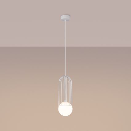 Lámpara colgante BRINA 1xG9/8W/230V blanco