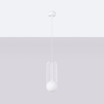 Lámpara colgante BRINA 1xG9/8W/230V blanco