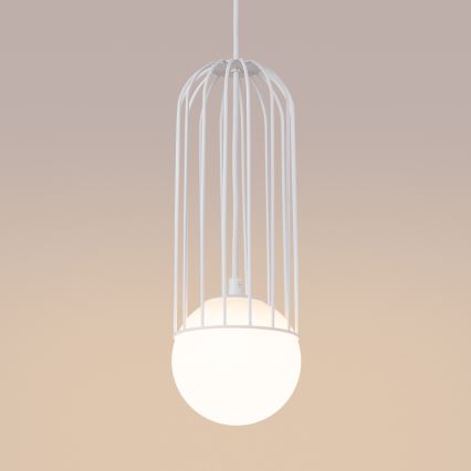 Lámpara colgante BRINA 1xG9/8W/230V blanco