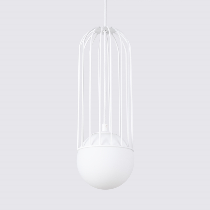 Lámpara colgante BRINA 1xG9/8W/230V blanco
