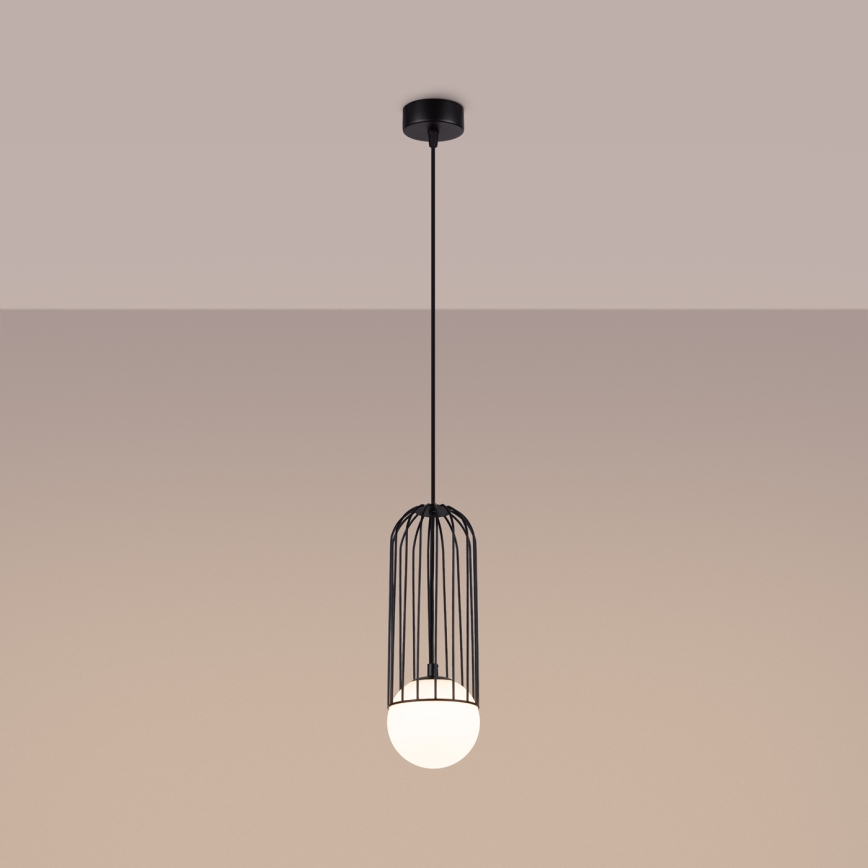 Lámpara colgante BRINA 1xG9/8W/230V negro