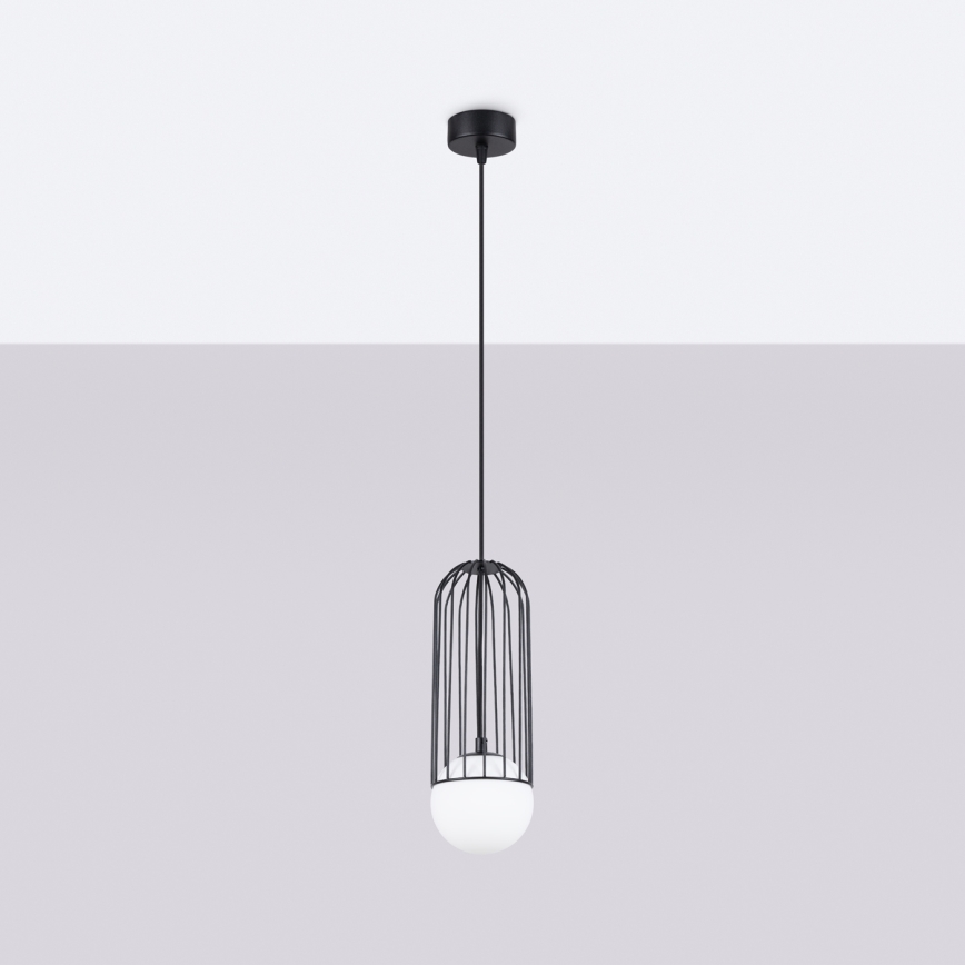 Lámpara colgante BRINA 1xG9/8W/230V negro