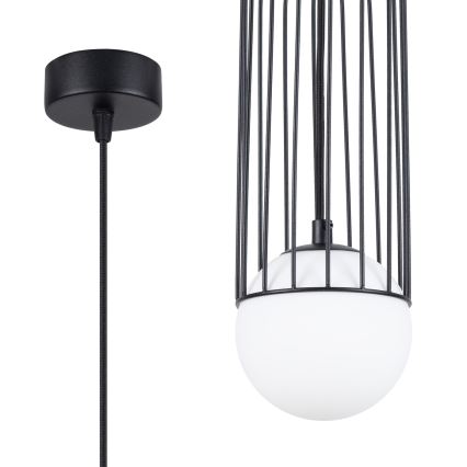 Lámpara colgante BRINA 1xG9/8W/230V negro