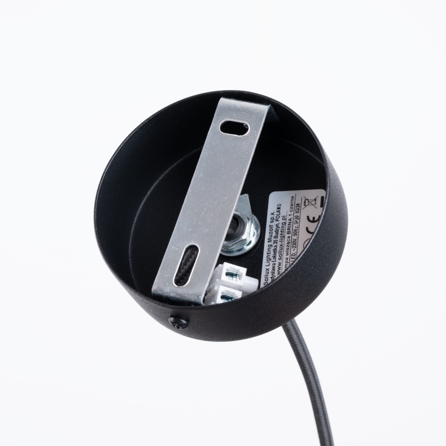 Lámpara colgante BRINA 1xG9/8W/230V negro