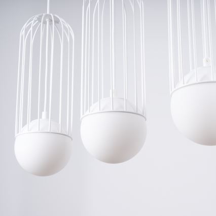 Lámpara colgante BRINA 3xG9/8W/230V blanco