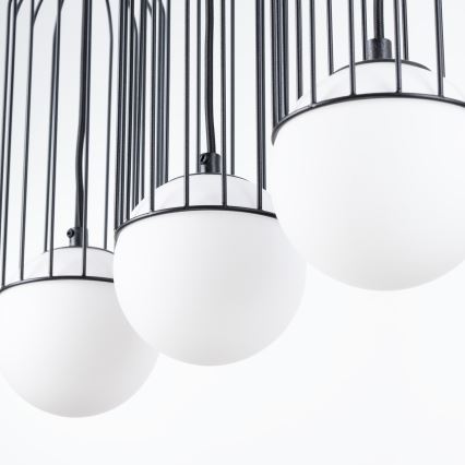 Lámpara colgante BRINA 3xG9/8W/230V negro