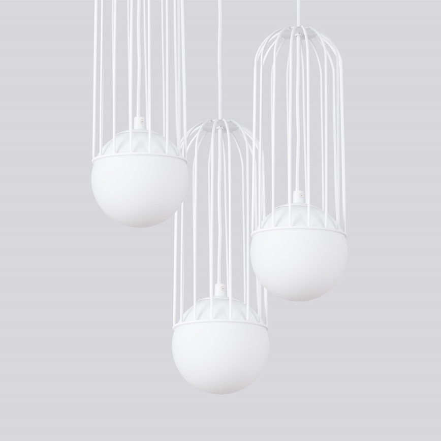 Lámpara colgante BRINA 3xG9/8W/230V blanco